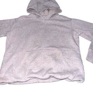 EUC Athleta Girl Crazy Cozy Chill Hoodie Heather Pink Lavender Medium 8-10 Comfy